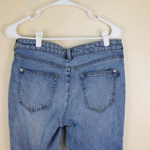 Pilcro by Anthropologie The Icon Lace-up Lightwash Denim Flare Jeans Size 27 - Picture 7 of 10